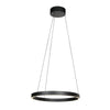 Runde schwarze Hängeleuchte Mykty 4203ZW – 60 cm Durchmesser, höhenverstellbar mit Cable Lift, 7800 Lumen