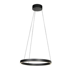 Runde schwarze Hängeleuchte Mykty 4203ZW – 60 cm Durchmesser, höhenverstellbar mit Cable Lift, 7800 Lumen