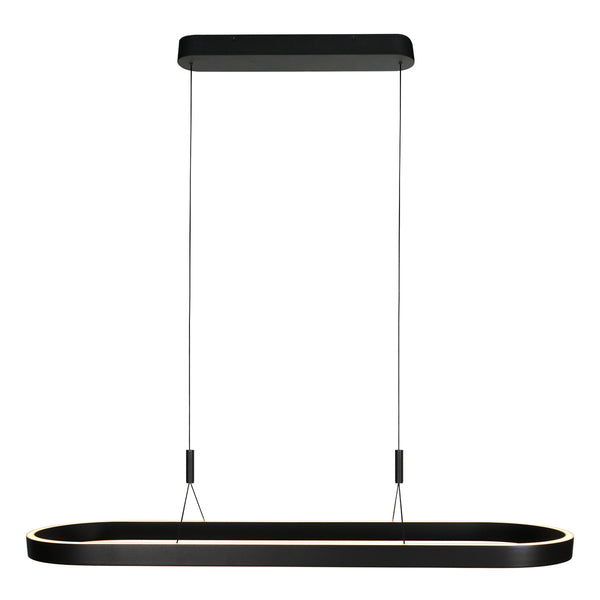 Ovale Hängeleuchte Mykty 4205ZW schwarz – 120 cm breit, höhenverstellbar mit Cable Lift