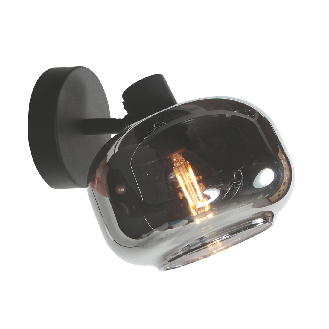 Decken- und Wandstrahler Tenebris 4208ZW, 1-flammig, schwarz – elegant und vielseitig