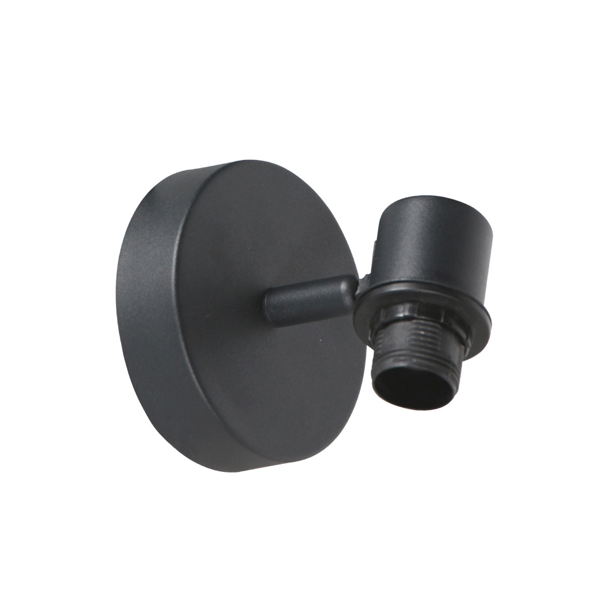 Détail de la platine noire mate et de l'articulation orientable du support