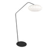 Schwarze Stehlampe Zig-Zag 4249ZW mit weißem Seidenschirm – einzigartiges Design und funktionale Nutzung