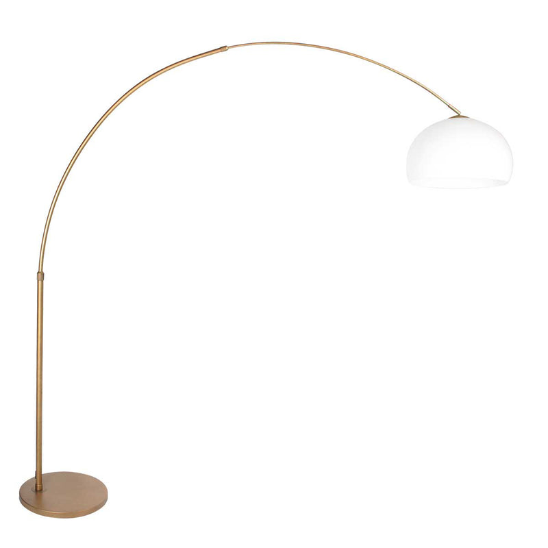 Bogenstehleuchte Sparkled Light 4301BR in Bronzefarbe – Stimmungsbeleuchtung mit modernem Kunststoffschirm