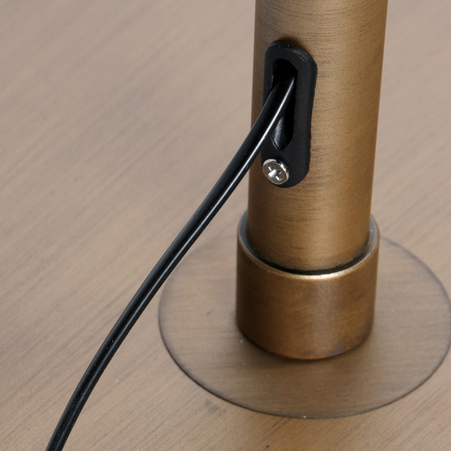 Bogenstehleuchte Sparkled Light 4301BR in Bronzefarbe – Stimmungsbeleuchtung mit modernem Kunststoffschirm