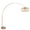 Sparkled Light Bogenlampe 4310BR in Bronzefarben – Elegante Beleuchtung mit Bambusschirm