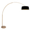 Bogenlampe Sparkled Light 4311BR mit E27-Fassung und schwarzem Lampenschirm