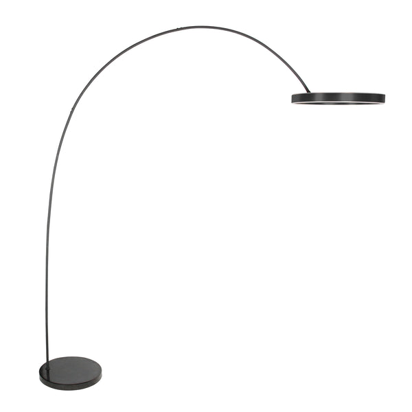 Luna-Arc 4324ZW Elegante Bogenlampe, einstellbare Lichtfarbe und Fuß in Marmoroptik