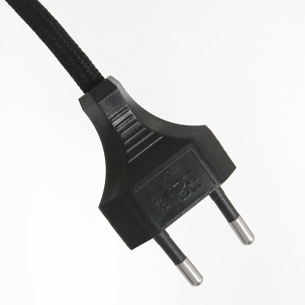 Stang 4338ZW – Stehleuchte aus schwarzem Stahl mit Kork-Lampenschirm Ø 50 cm