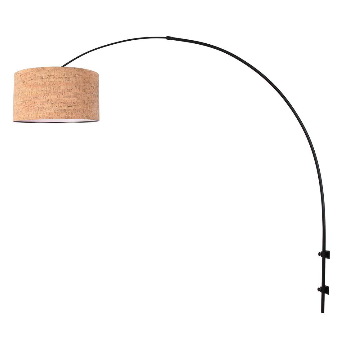 Sparkled Light 4343ZW Wandleuchte – schwarz mit Korkschirm Ø 40 cm