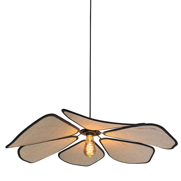 LumaFlora Leinen-Hängeleuchte 80 cm 4368CR