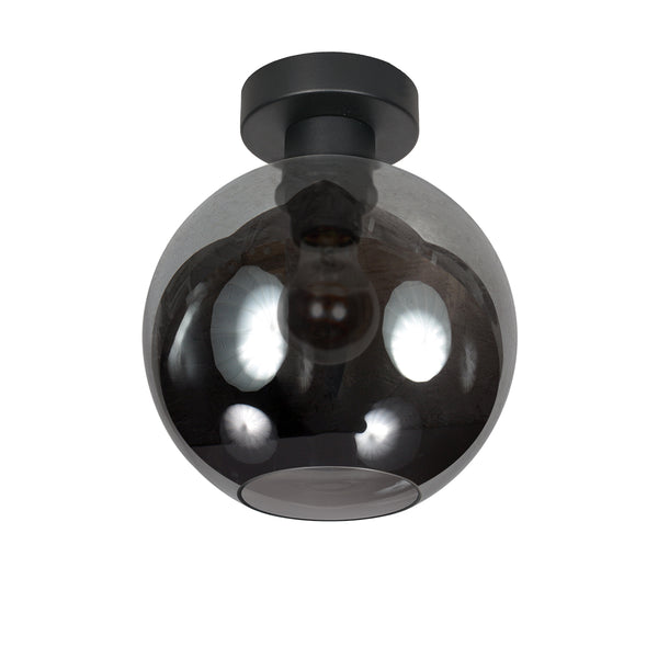 Deckenleuchte Bloeba 4374ZW mit Rauchglasschirm Ø20 cm