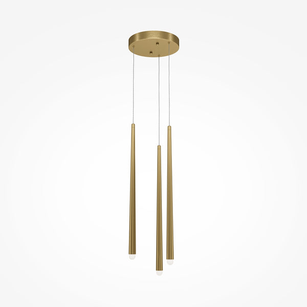 Kaskaden-Pendelleuchte goldfarben