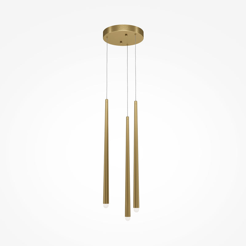 Kaskaden-Pendelleuchte goldfarben