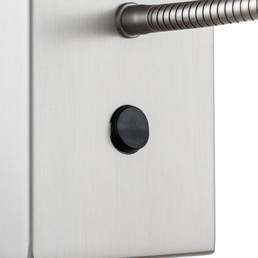 Applique murale Havanna en laiton, crème et nickel mat, hauteur 33 cm
