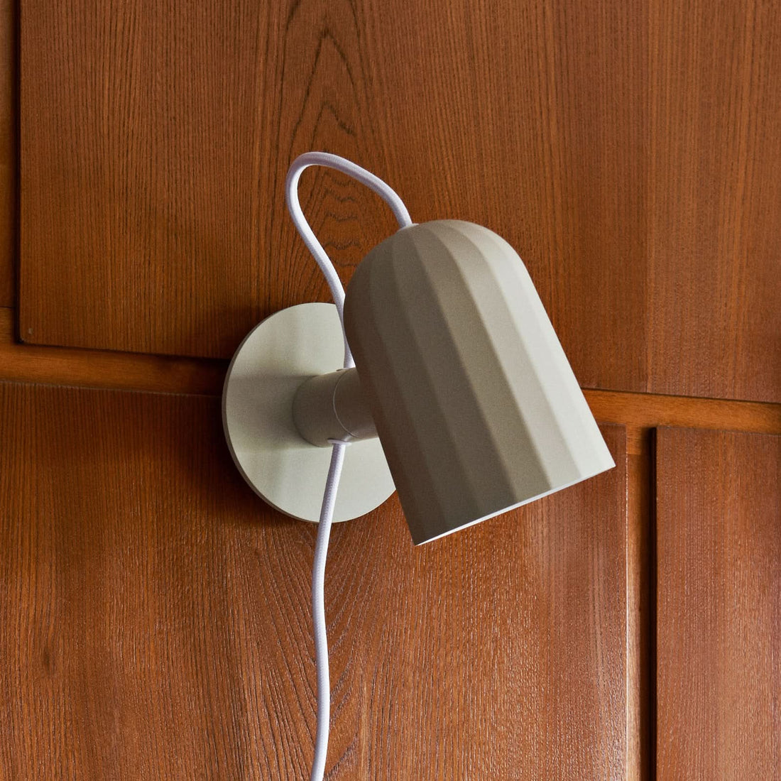 Applique murale Noc Wall en aluminium, blanc, hauteur 14 cm