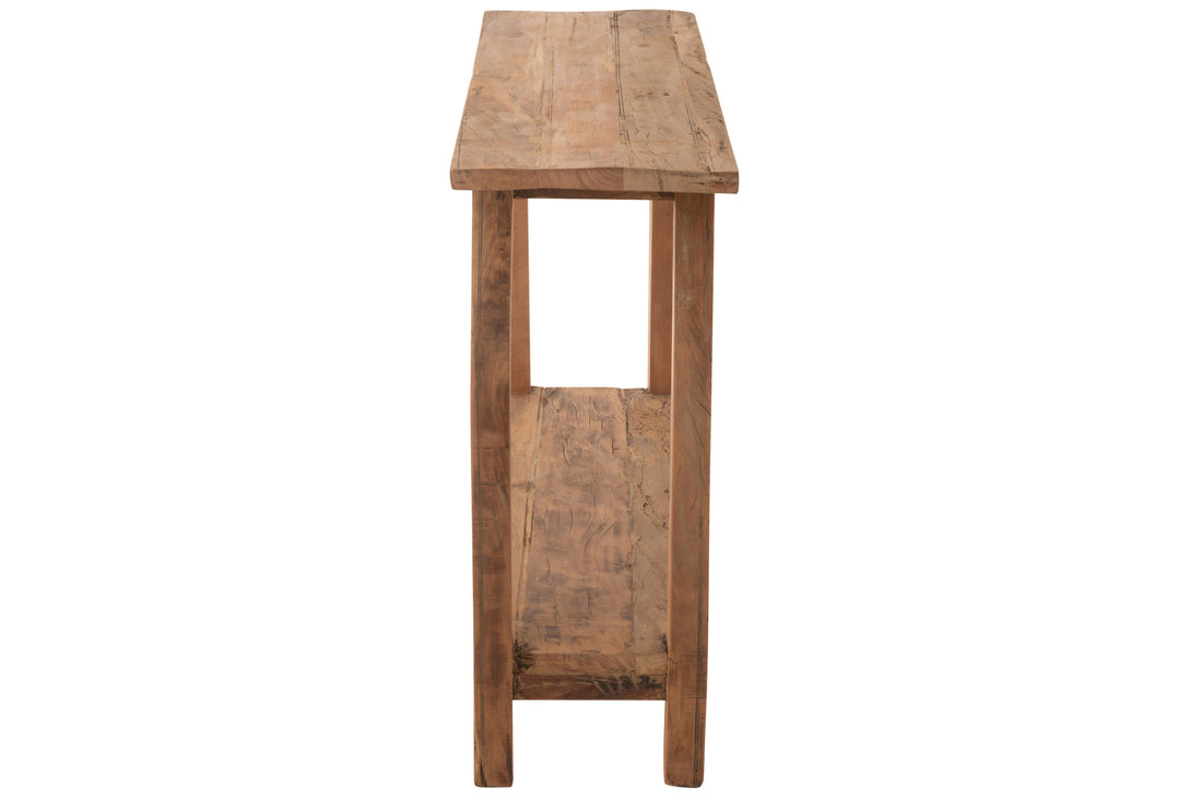 Console en Bois Recyclé Naturel