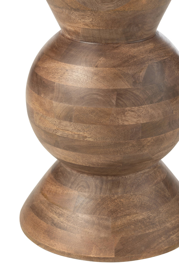 Design-Couchtisch aus braunem Mangoholz