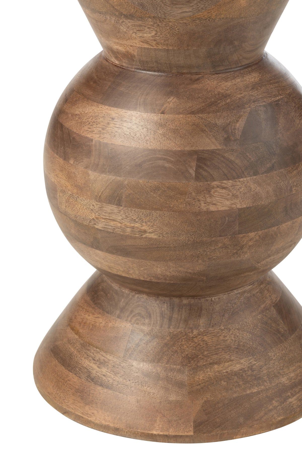 Design-Couchtisch aus braunem Mangoholz