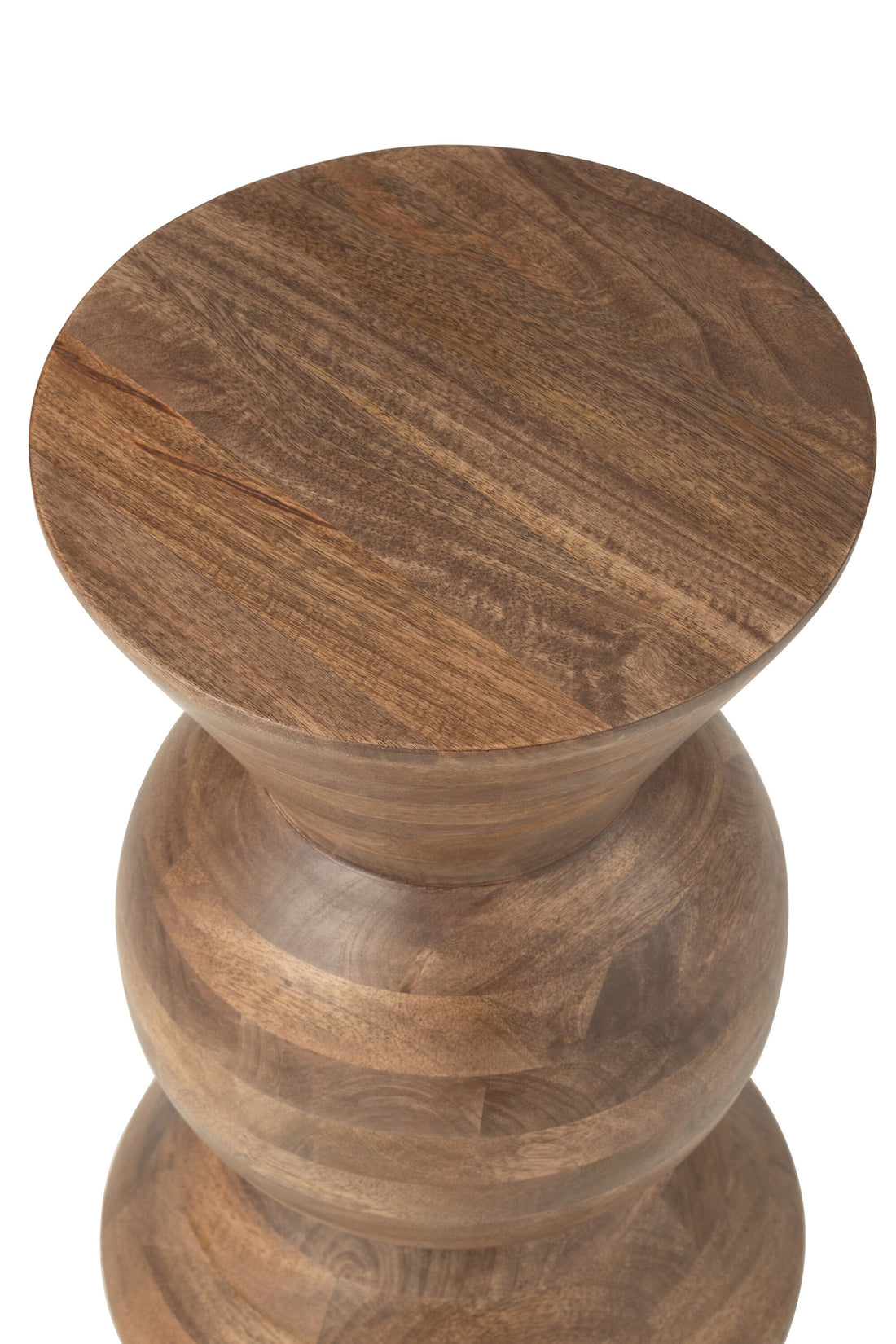 Design-Couchtisch aus braunem Mangoholz