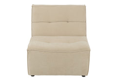 Bequemes beiges Holzsofa | Riya