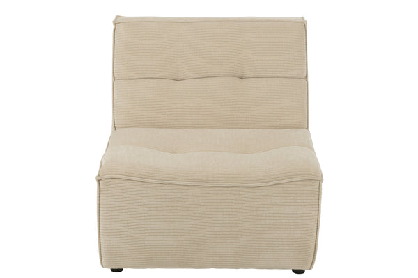 Bequemes beiges Holzsofa | Riya