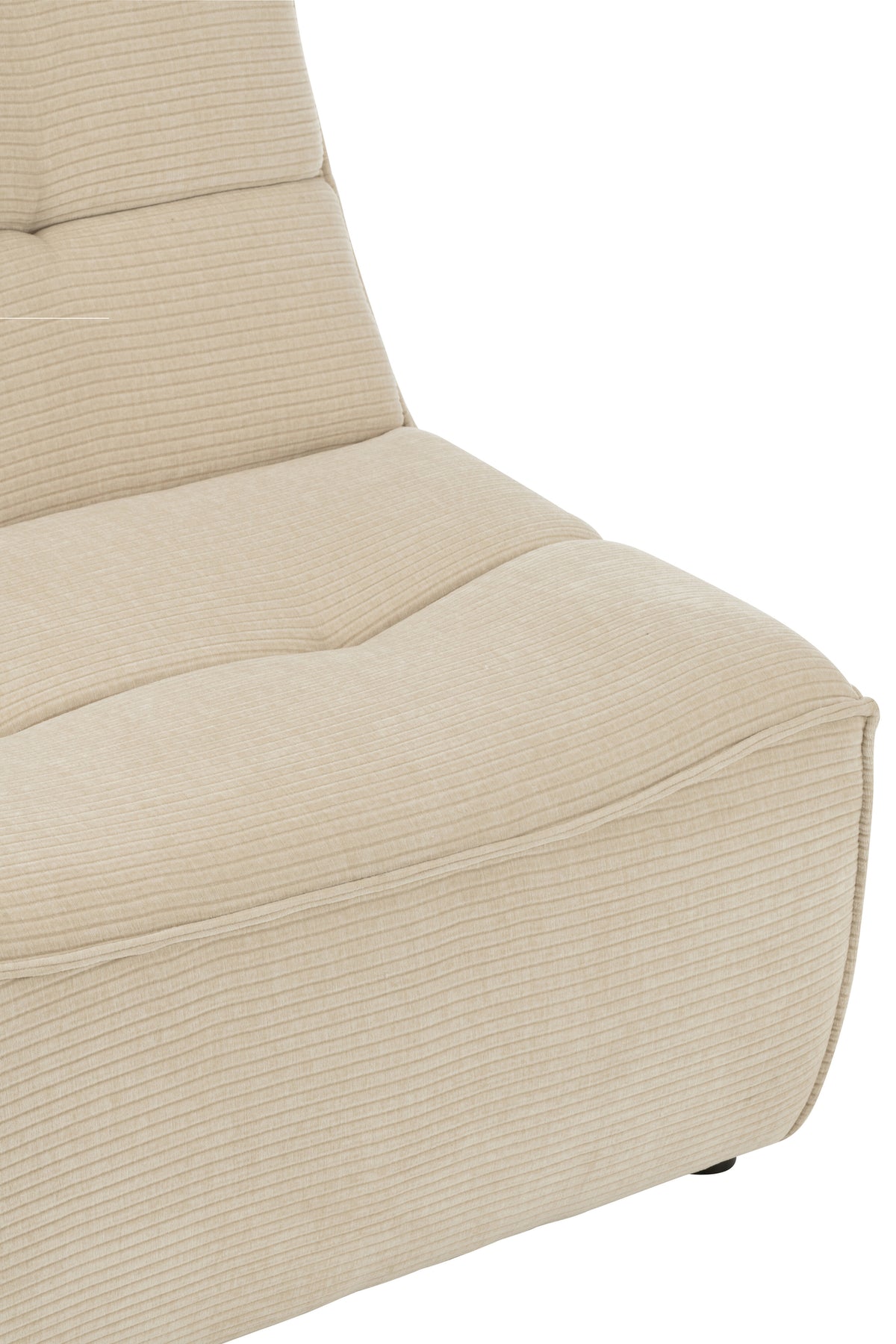Bequemes beiges Holzsofa | Riya