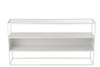 Console Métal Verre Blanche