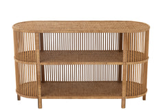 Tisch aus natürlichem Bambus und Rattan