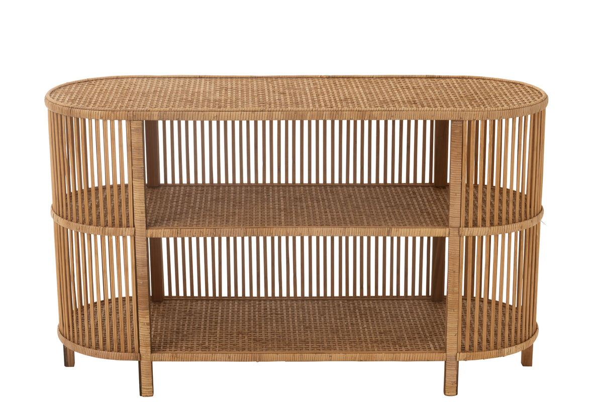 Tisch aus natürlichem Bambus und Rattan