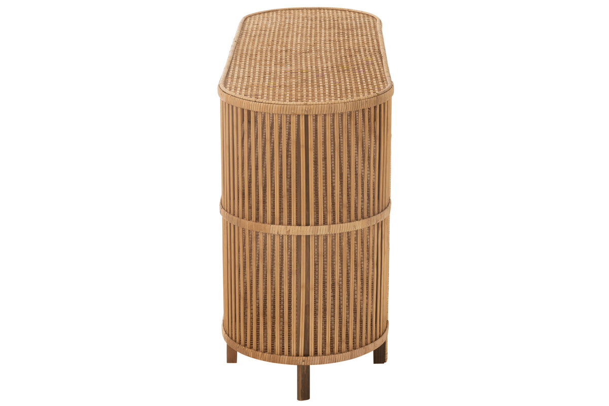 Tisch aus natürlichem Bambus und Rattan