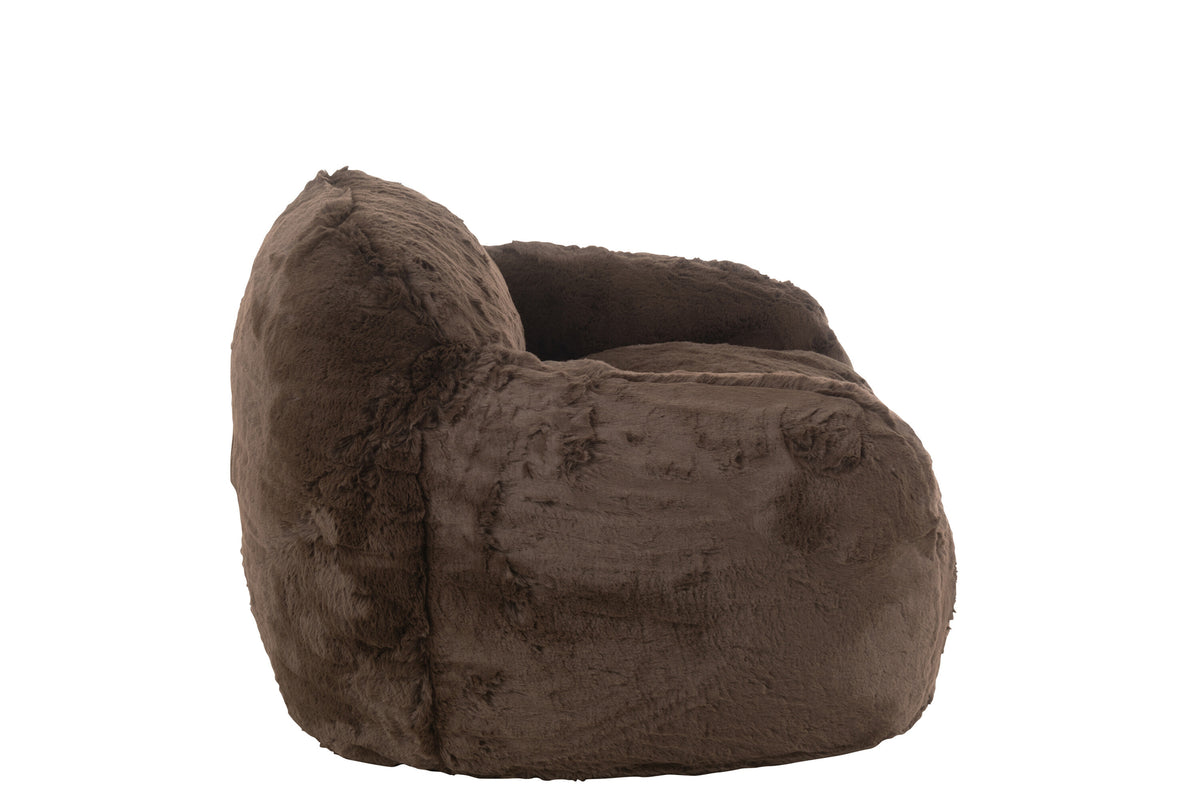 Brauner Polyestersessel | Bela
