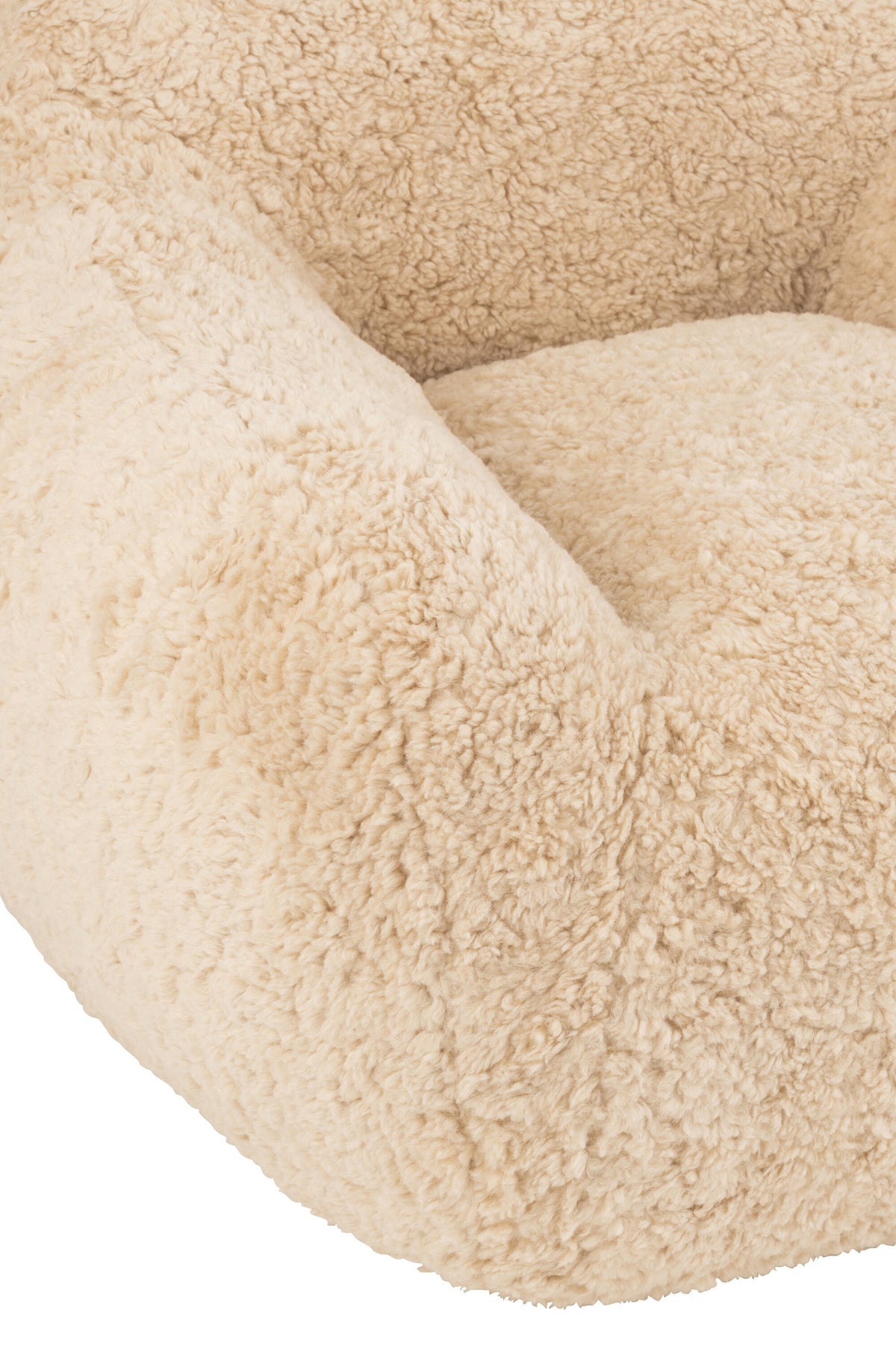 Kleiner Sessel aus Polyester in Creme | Cane