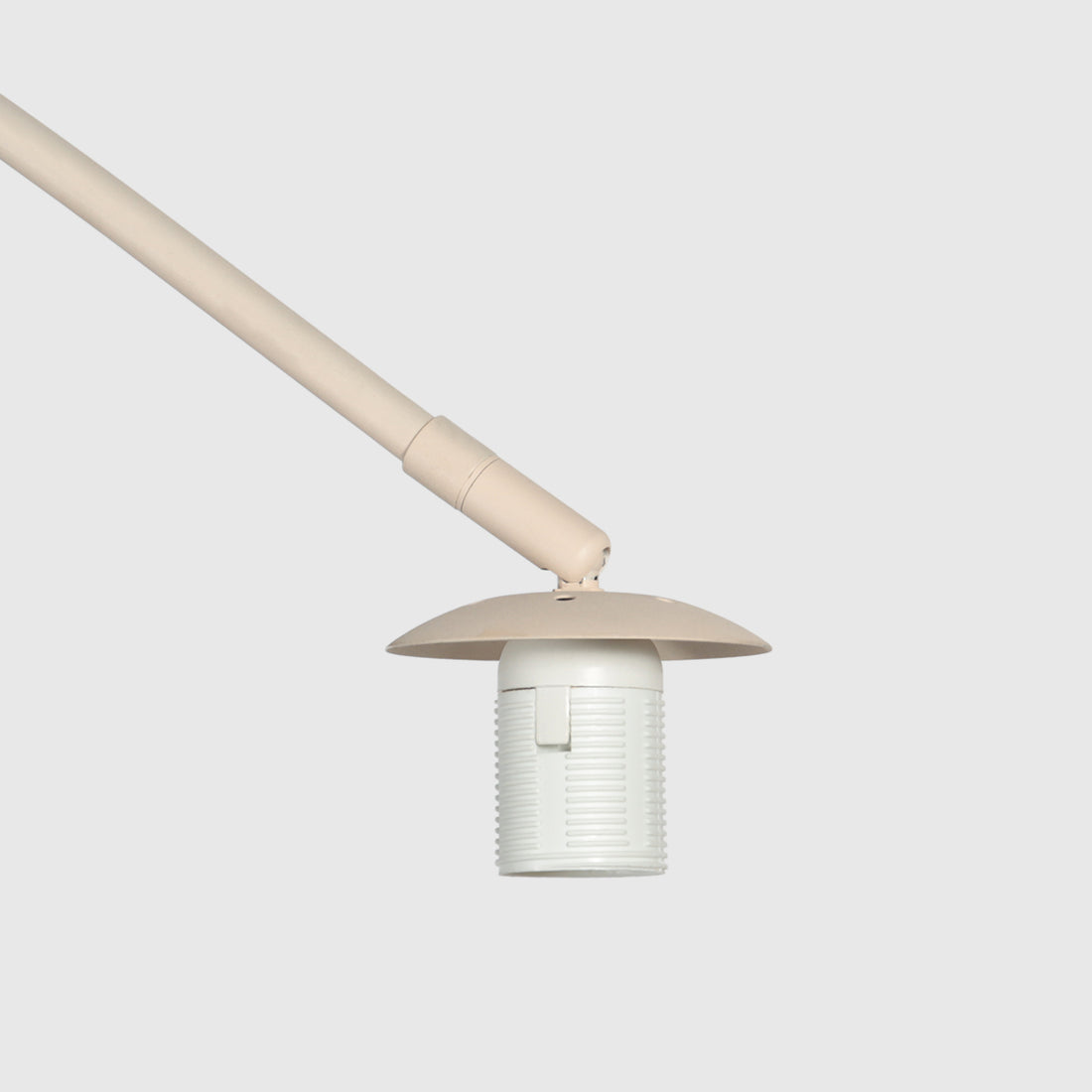 Cremefarbene Bogenlampe, plissierter Lampenschirm Ø 60 cm mit Dimmer | Cézan