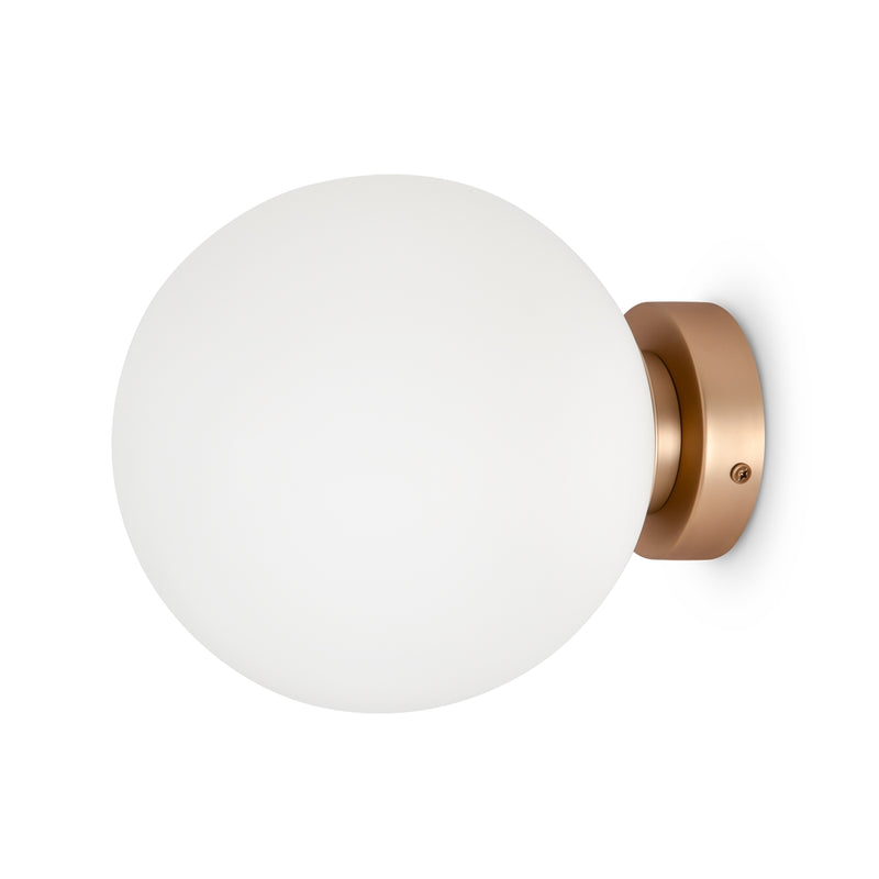 Basic form Wandleuchte goldfarben