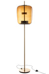 LED-Solarleuchte braunes Glas