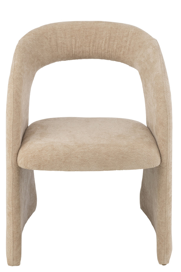 Stuhl Beige Anis Textil | Hira