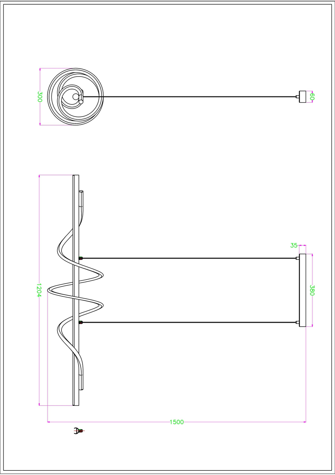 Suspension luminaire | Tesdaneno