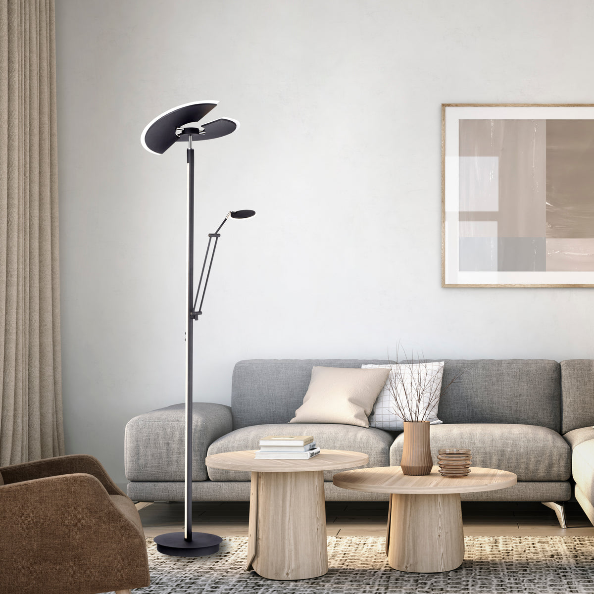 Lampadaire Pure-Mutil anthracite