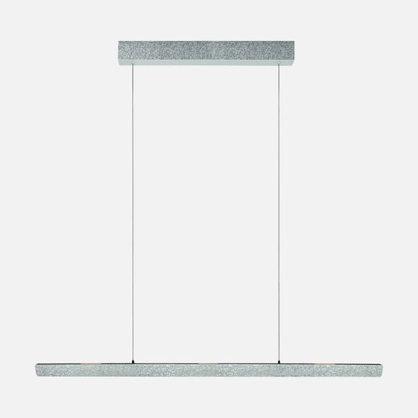 Lineare LED-Stablampe 160 cm aus champagnerfarbenem Stahl mit Gestensteuerung, Esszimmer | Fluxy