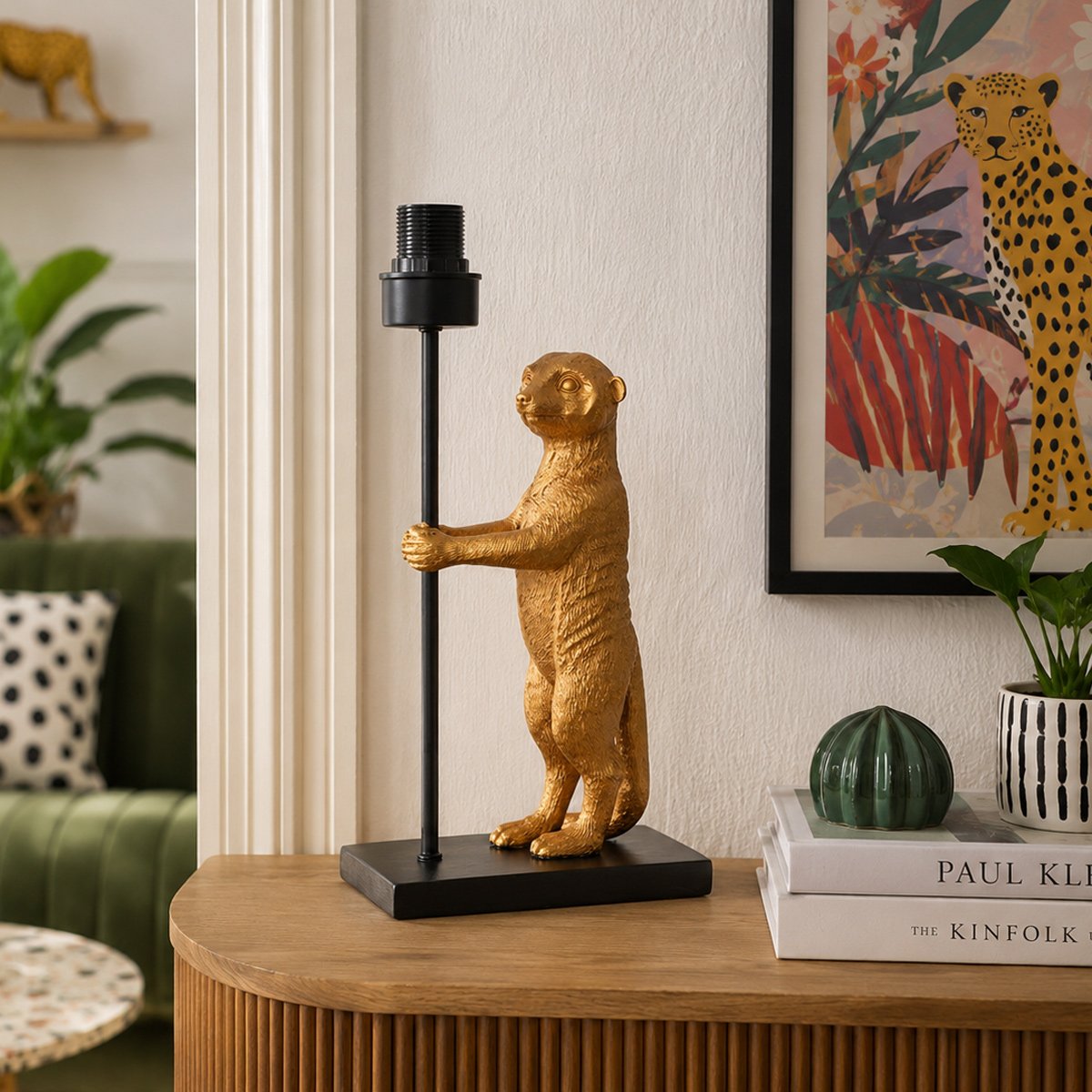 Lampe à poser Animaux noir