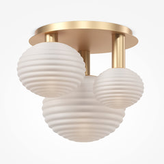 Goldfarbene Deckenleuchte Reels