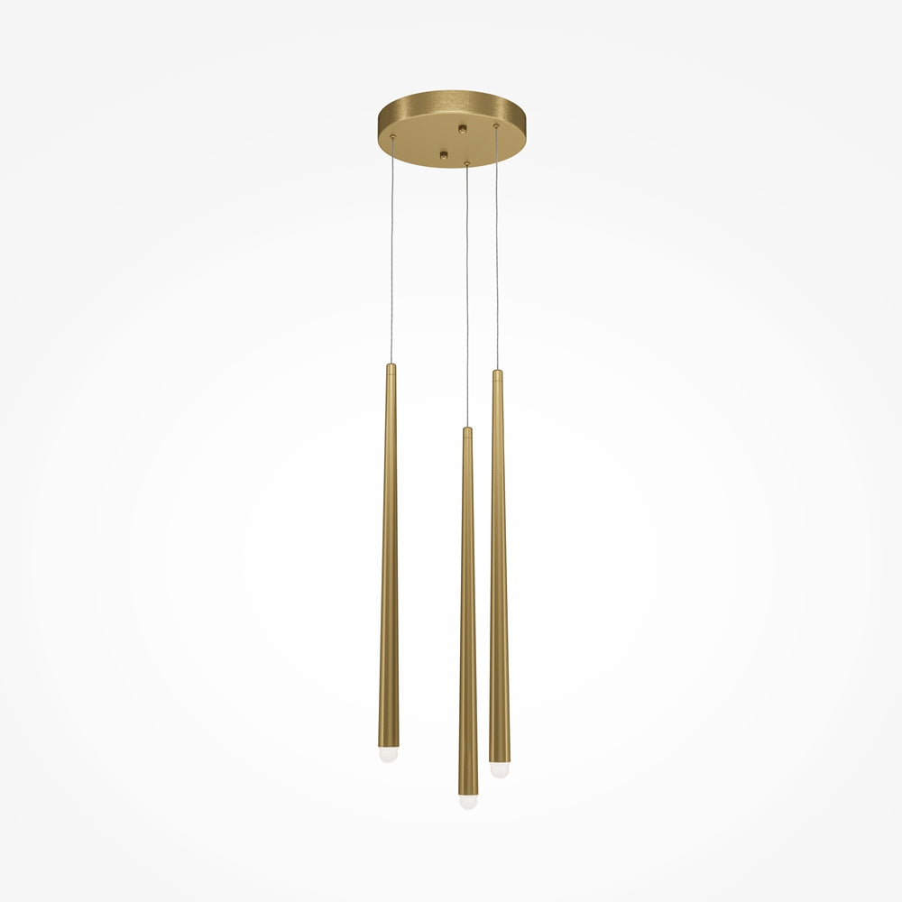 Kaskaden-Pendelleuchte goldfarben