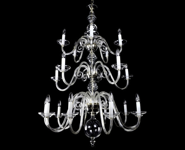 Kronleuchter aus transparentem Glas LW513200100G