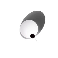 Applique murale LED Eclipse Ellipse en aluminium, blanc, Ø 60 cm