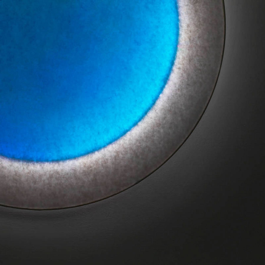 Applique murale LED Moodmoon en papier, blanc, Ø 60 cm
