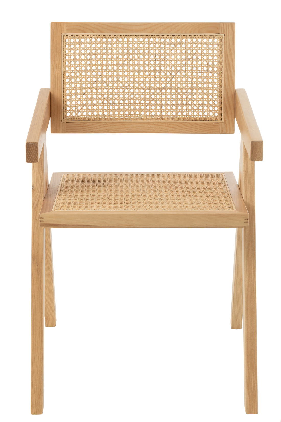 Stuhl aus natürlichem Rattan und Eschenholz | Elna