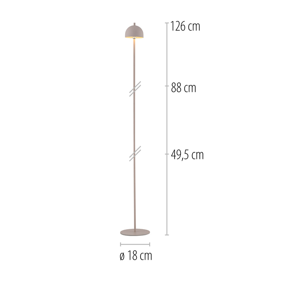 Lampadaire Bellis beige