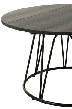 Tisch Zoa Stahl Polyethylen Schwarz