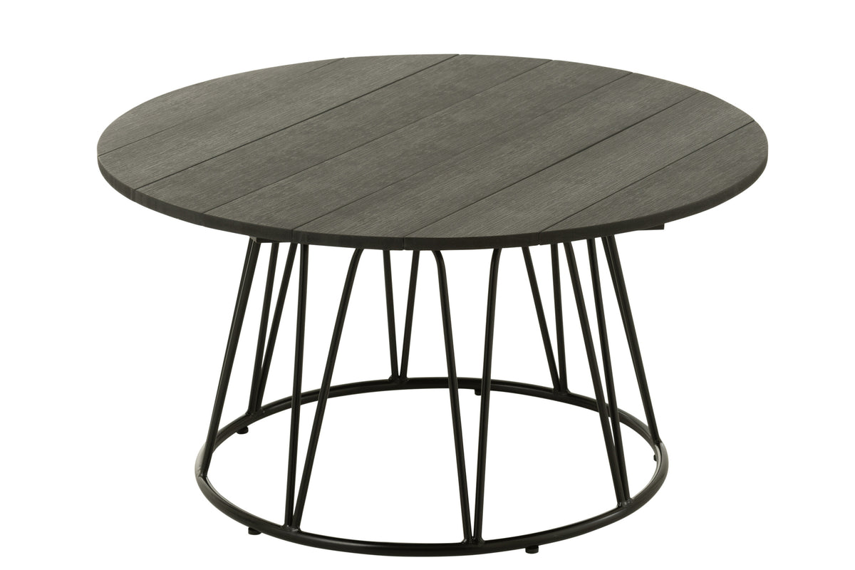 Tisch Zoa Stahl Polyethylen Schwarz
