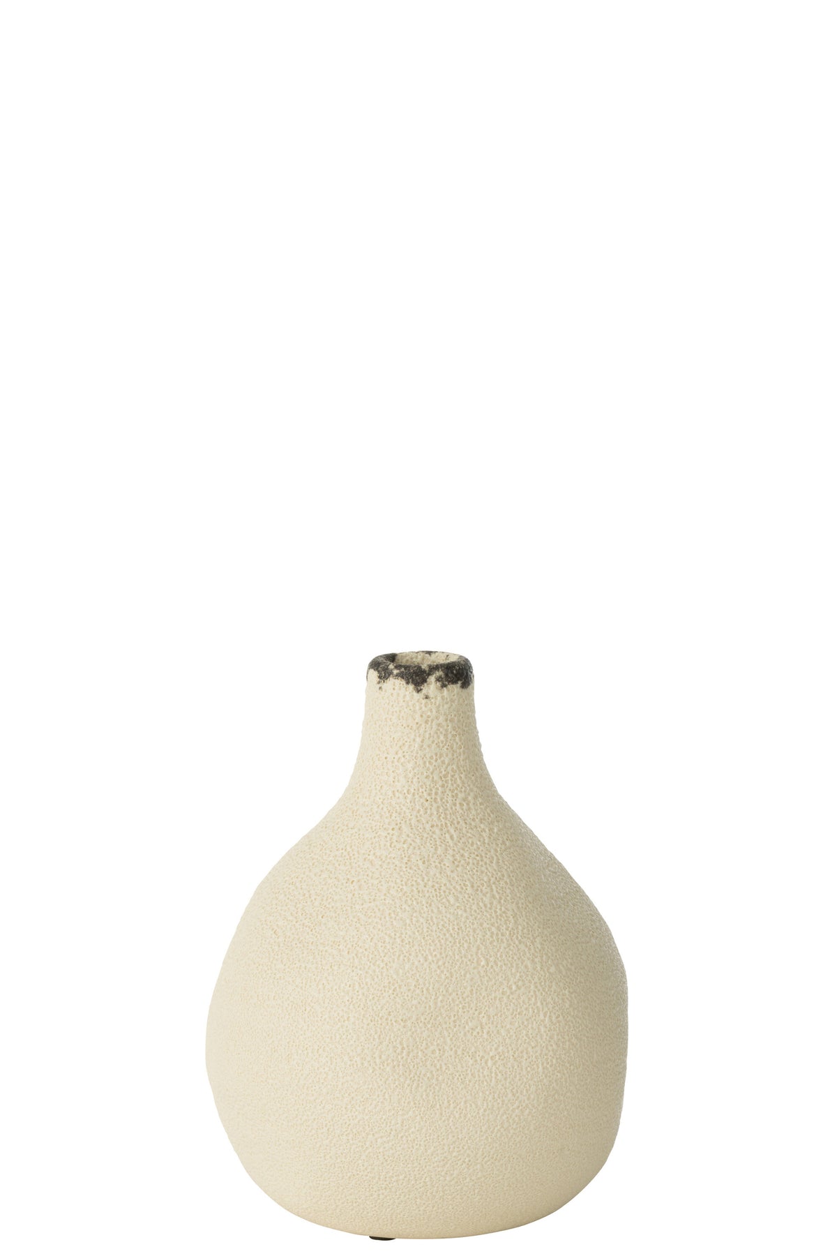 Vase aus Steinzeug, gemischt Schwarz-Weiß